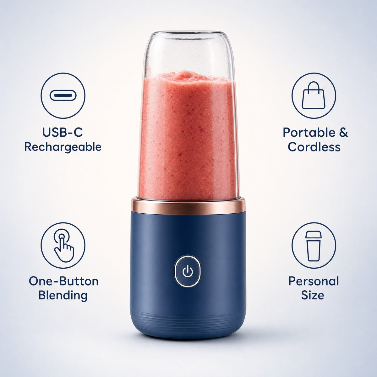 BlendGo™ Portable 6-Blade Blender